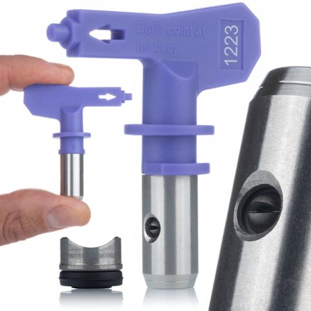 Malesprøjtedyse FieldMax 1223 – 60 Cm Sprøjtebredde | til Hydroisolering, Multifarve | Reservedel til Graco, Wagner