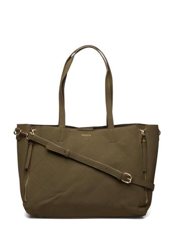 Benita Quilted Tote Bags Totes Brun Noella