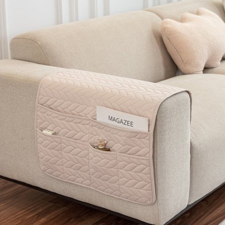 (Beige) Överdrag för soffarmstöd för armar, fåtölj armstödsskydd