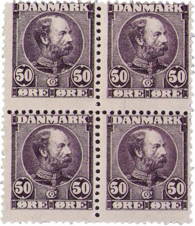 Danmark 1904 - AFA 50 - 4-blok - Postfrisk