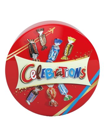Celebrations in a tin 165g 0.165kg