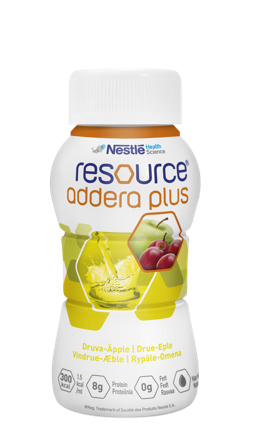 Resource addera plus næringsdrikk drue & eple 4x200 ml