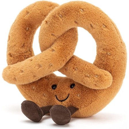 Jellycat Amuseables Pretzel Plyschdjur, 18 cm | Matplysch | Rolig Present