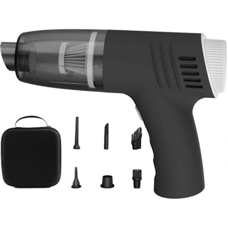 Oppladbar bilstøvsuger, 40000pa sugekraft, trådløs bilinteriørrenser for kjøretøy, hjem, kontor, bil, rengjøring av dyrehår