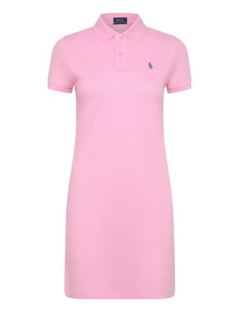 Polo Ralph Lauren Cotton Mesh Polo Dress - Pink - XS
