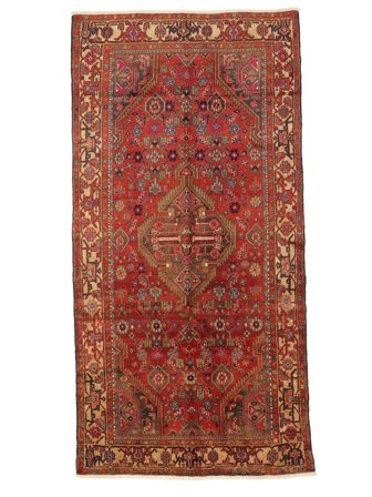 Floral Small Hamadan Rug 145X270 Wool