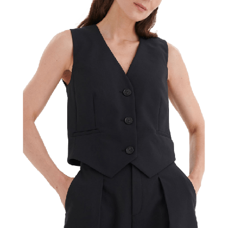 Inwear ZellaIW Waistcoat; Waistcoat Jackor Dam Svart 42