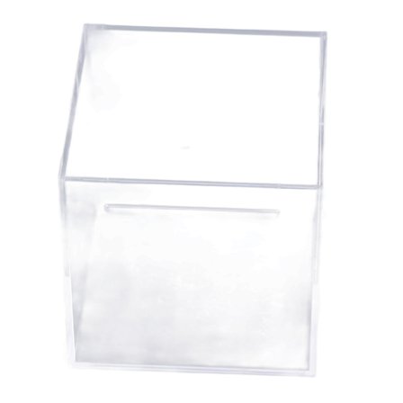 12 cm Klar Akryl Sparegris Støvtæt Terning Pengebesparende Boks