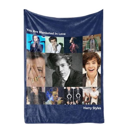 Tähtikuvioinen päiväpeitto polyesteristä, mukava ja kirkasvärinen, 80x100cm/31.5x39.4in