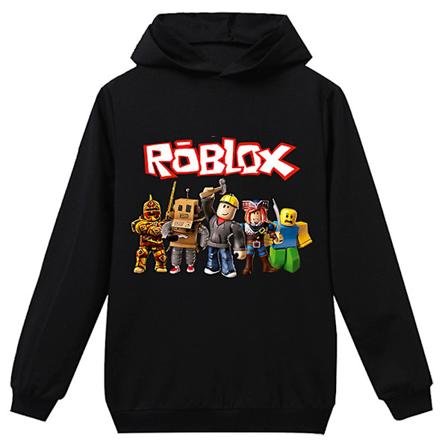 Roblox-spill Barn Gutt Genser Lang Ermet Genser med hette Casual Genser Topper Aktivt Tøy 5-6 Years