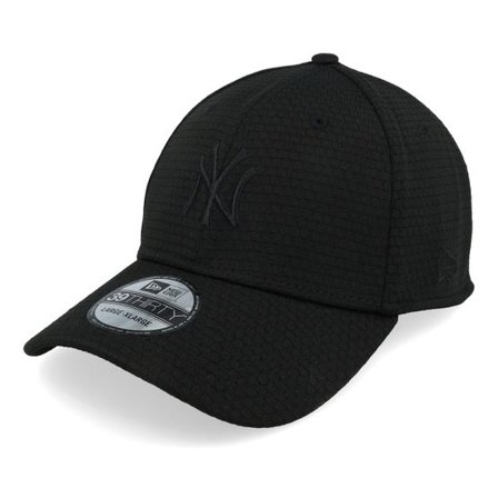 New Era - MLB Svart flexfit Keps - New York Yankees Stretch Mesh 39THIRTY Black Adjustable @ Hatstore