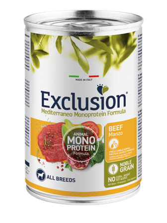 Exclusion Mediterraneo Monoprotein Noble Grain Umido Al Manzo Per