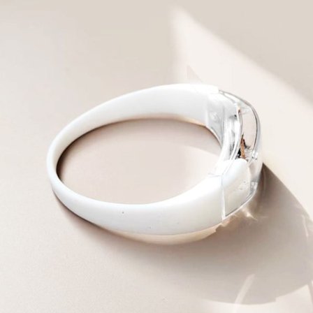 2stk LED Glow Armbånd Lydaktivert Bangle HVIT