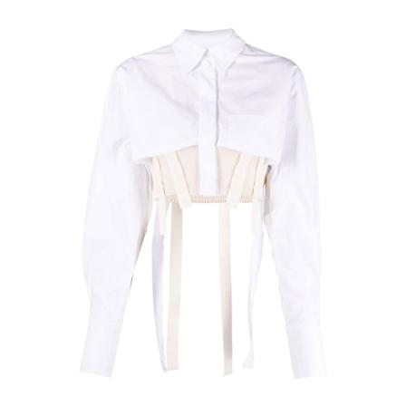 Jacquemus - Skjortor - Vit - Dam - Storlek: L, Dam, Storlek: L