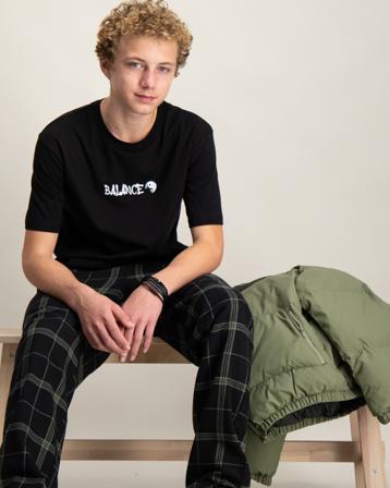 LMTD NLMSALANCE SS L TOP Schwarz T-Shirts Jungen - Kidsbrandstore