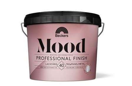 Beckers Lackfärg, Mood Professional Finish 40 halvblank, 3L, Vit, Färg & tapeter