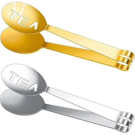 2-pak Te-pose Klemmer, Metal Rustfrit Stål Klemmer Te-filter Ske Klemme Te-si Holder Clip til at Gribe Løse Blade, Ic VBP