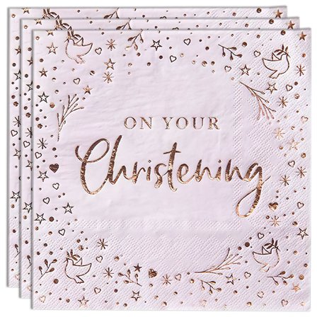 Lautasliinat On Your Christening Vaaleanpinkki