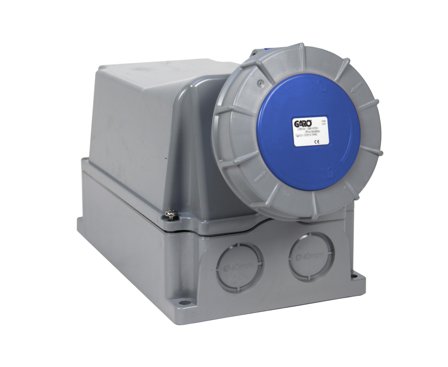 Garo UIV 4125-9 S + RU Stikkontakt IP67, 5-polet 125 A Blå, 9 h, Stikkontakter & kabler