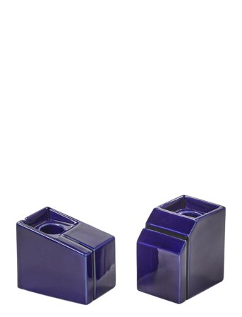 Serax Candle Holder Burgundy Silos Set/2 - Blue - ONE SIZE