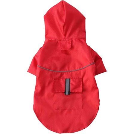 Lättvikts regnjacka för hund Regnponcho för hund, med reflex