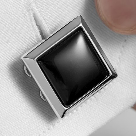 Knappedeksler med Agat for menn - Knappedeksler