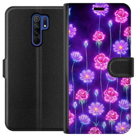Yhteensopiva Lompakkokotelo Xiaomi Redmi 9 Bloom Reverie Electric Petals