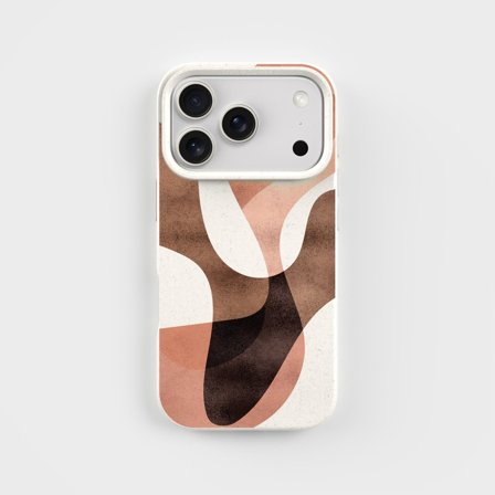 Eco-Friendly PLNTPRTCT Phone Case Teal Blush, Made with Plants, iPhone 17 Pro