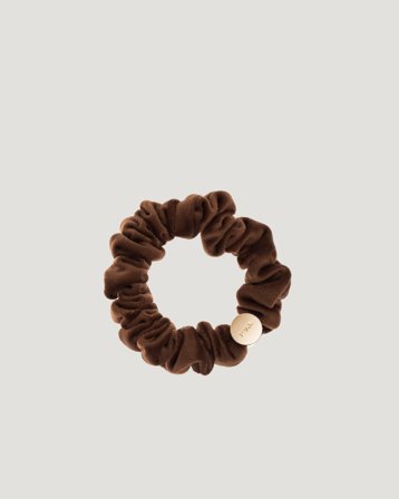Dark Department Velvet Mini Scrunchie Brązowy Akcesoria Dziewczyna - Kids Brand Store