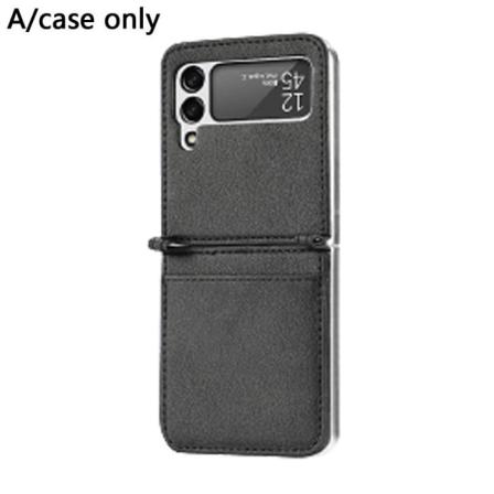 För Samsung Galaxy Z Flip 3 5g Pu Läder Korthållare Fack Vik