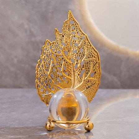 Blad Krystallkule Ornamenter Krystallkule Craft 1 1