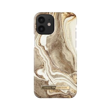 iDeal of Sweden iPhone 12 Mini Skal Marble - Golden Sand
