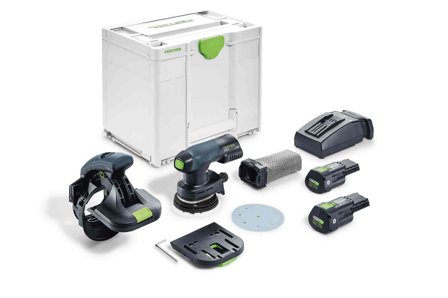 Festool ES-ETSC 125 3,0 I-Plus Kantslip med batteri och laddare, Maskiner