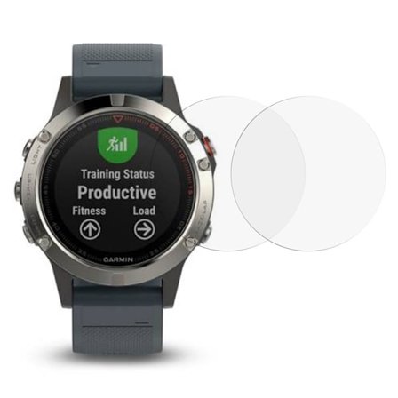Garmin Fenix 5/5 Plus/5X/5X Plus Screen Protector 2-Pack - Transparent