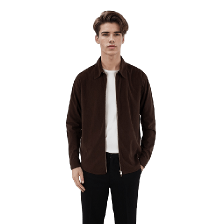 Ciszere Aden Cord Zip Skjortor Herr Brun L