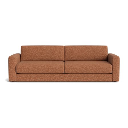 Moss 3 personers sofa - Puente Brun terracotta - 252x94x78 - Sofa, 3 personers sofa