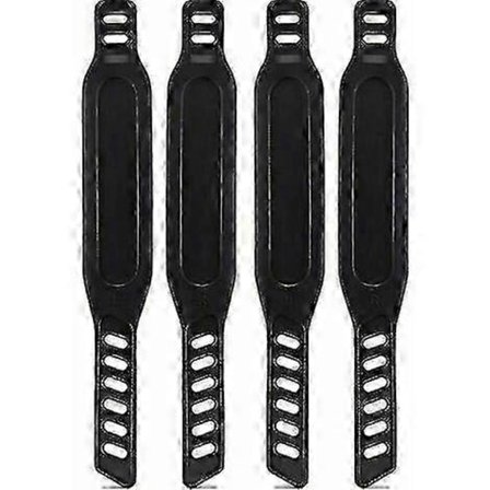 Motionscykel Pedal Stropper Gummi Pedal Stropper Nem Justering Universal Pedal Stropper Til Motionscykel 2 Par Sort