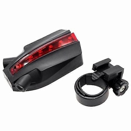 Cykeldele 2 Laser + 5 LED'er Baglygte Cykel Baglygte Logo Stråle Sikkerhedsadvarsel Rød Lampe Vandtæt Cykel Cykellygter Baglygter LED Auto