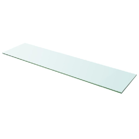 Vidaxl Hyllplan 2 St Glas Genomskinlig 100x25 Cm Transparent