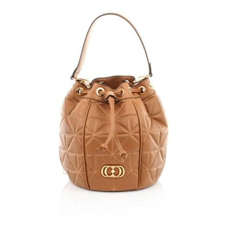 La Carrie Bucket Tass , Bruin , Dames , Maat: ONE Size Schoudertassen