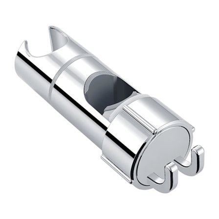 Säädettävä suihkupään pidike yleiskäyttöiseen liukutankoon, 360 astetta kääntyvä kylpyhuoneen varaosa kromiviimeistelyllä ja ABS-materiaalilla, helppo