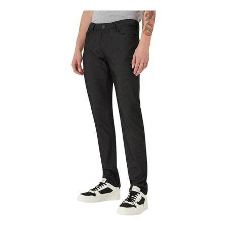 Emporio Armani, Straight Jeans Czarny, Mężczyzna, Rozmiar: W30