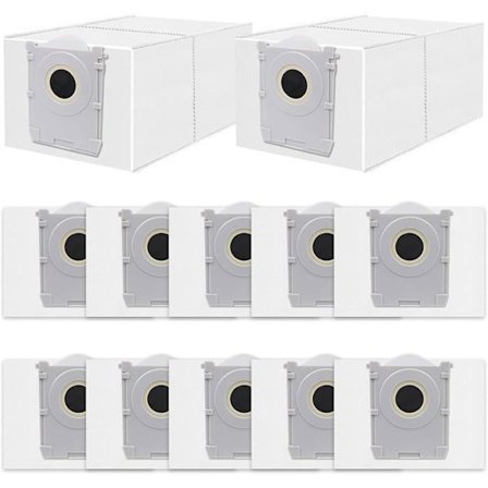 VUSZR 12-pack påsar för Ecovacs Deebot X9 Pro/X8 Omni, T50/T50 Pro/T50 Max Omni, T30C Pro, T80 O BORST OCH DAMMSUGARTILLBEHÖR