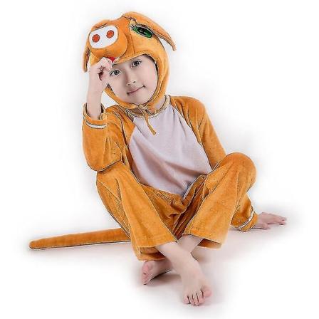 Brown Pig Cosplay-drakt Kostyme Sceneklær Ferieklær A L (130cm)