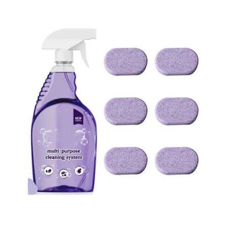 Cleanlix Rengøringsmiddel til Øjeblikkelig Pletfjerning, Cleanlix Spray med Rengøringstabletter[D] 12 cleaning tablets
