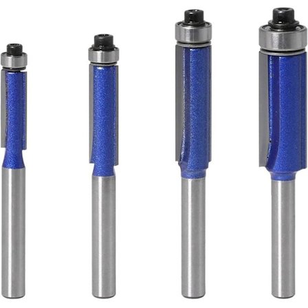 Fresebitssett for kantfresing - 6 mm skaft - Kulelager - Sporfres - Trebearbeidingsbits - Sporfres - Trebearbeidingsbits