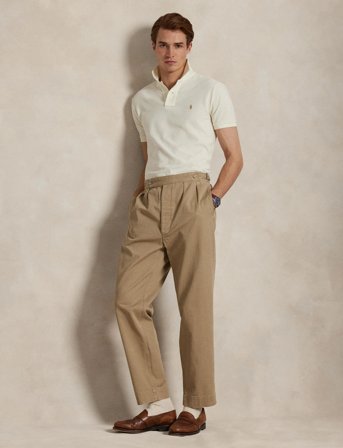 Polo Ralph Lauren Basic Mesh-Ssl-Knt - Cream - XL