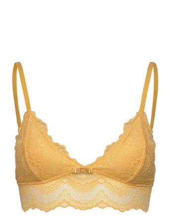 Tanya Bralette Lingerie Bras & Tops Plunge Bras Gul Missya*Betinget Tilbud