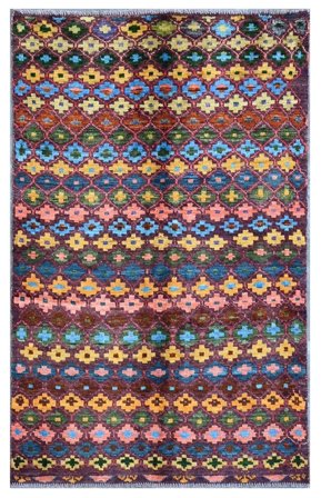 Lille Berber Colourful Tæppe 111X177 Uld