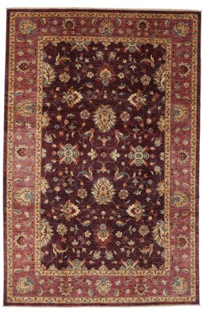 Noué À La Main Ziegler Ariana Tapis 202X312 De Laine Noir/Marron